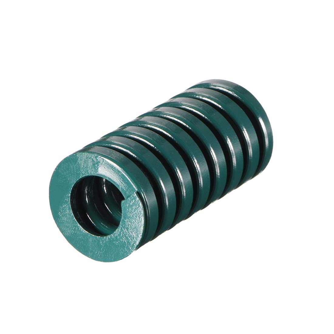 sourcing map 20mm OD 40mm Long Spiral Stamping Heavy Load Compression Die Spring Green 1Pcs