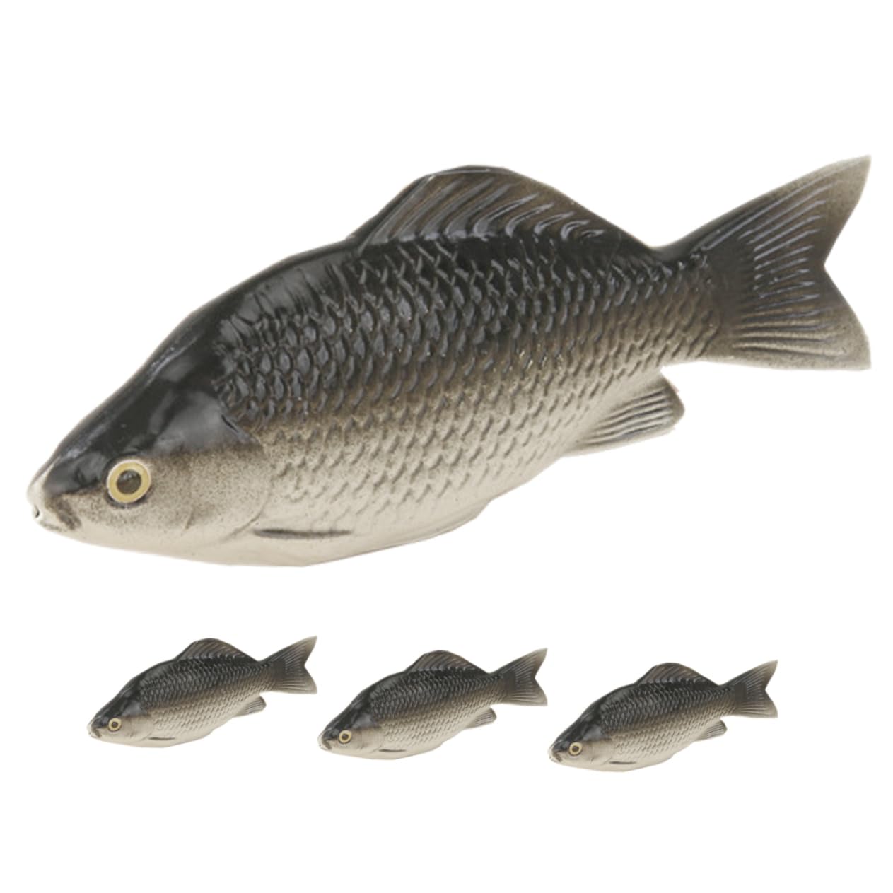 BCOATH 4Pcs Lightweight Simulated Fish Models Realistic Artificial Fish Decorations for Aquarium Small Tank Ornaments Lifelike Figurines for Home and Garden