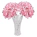 Artificial Hydrangea Flowers, Meiwo 2 Pcs Nearly Natural Fake Hydrangea Silk Flowers to Shine Your Wedding Scene Arrangement and Home Party Decor(Pink)