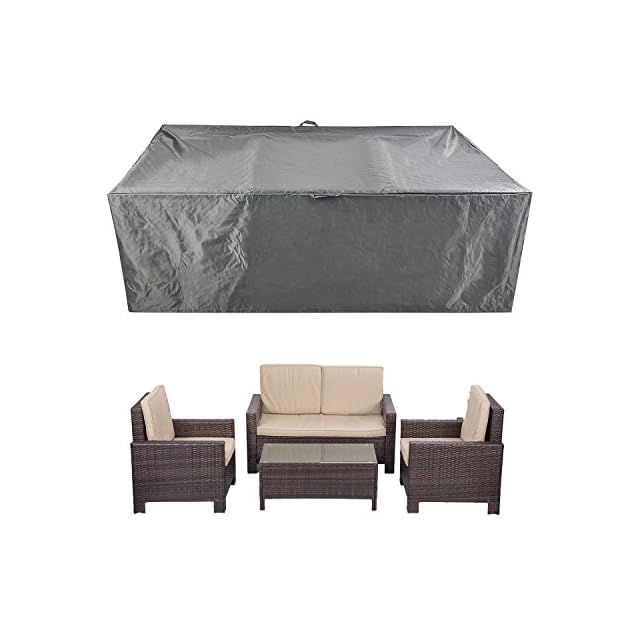CKCLUU 88" x 58" x 28" Outdoor Patio Furniture Set Covers Waterproof
