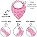 Dodo Babies Bandana Drool Bib Set - Eight 100% Cotton Bibs with Soft Polyester Lining, 2 Pacifier Clips, Binky Case, Pink Gift Bag for Baby Girl or Boy Shower - Adjustable Snap Fit for 3-24 Months