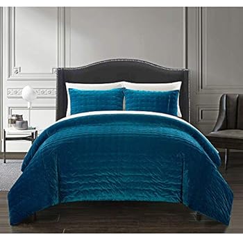 Amazon.com: 3 Piece Tuft Velvet Luxurious Comforter Set