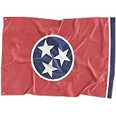 GZYUJIEMEDIA Tennessee Flag Polyester Fiber 3x5 Feet, Bright Colors Anti-UV Fade Flag, Indoor/Outdoor Banner