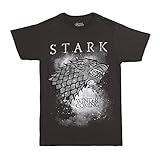 HBO'S Game of Thrones Men's Winter Is Coming Stark T-Shirt - Charcoal (X-Large)