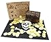 WellPackBox Wooden Pirate Treasure Chest Box 6.5 x 4.5 x 5 Plastic Coin Coins Pirate Flag