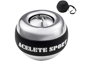 ACELETE Gyro Ball Wrist Exerciser Gyroscope Ball Forearm Strengthener for Stronger Wrist Bones and Muscle