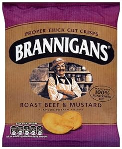 Brannigans From Mccoy's Roast Beef and Mustard Flavour Potato Chips 40