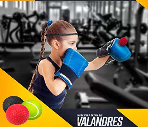 DUMSAMKER Boxing Reflex Ball, 3 Difficulty Levels, Fight Reaction Ball with Headband, Perfect for Improving Punching Speed, Hand Eye Coordination, Responsiveness and Agility - Thumbnail 5