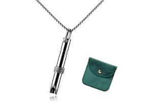 Tetalalu Anxiety Necklace-Breathing Necklace,Quit Smoking Necklace,Necklace for Meditation,Mindfulness Tool for Breathwork, Stress Relief Necklace,Stress Relief Gift for Men and Women