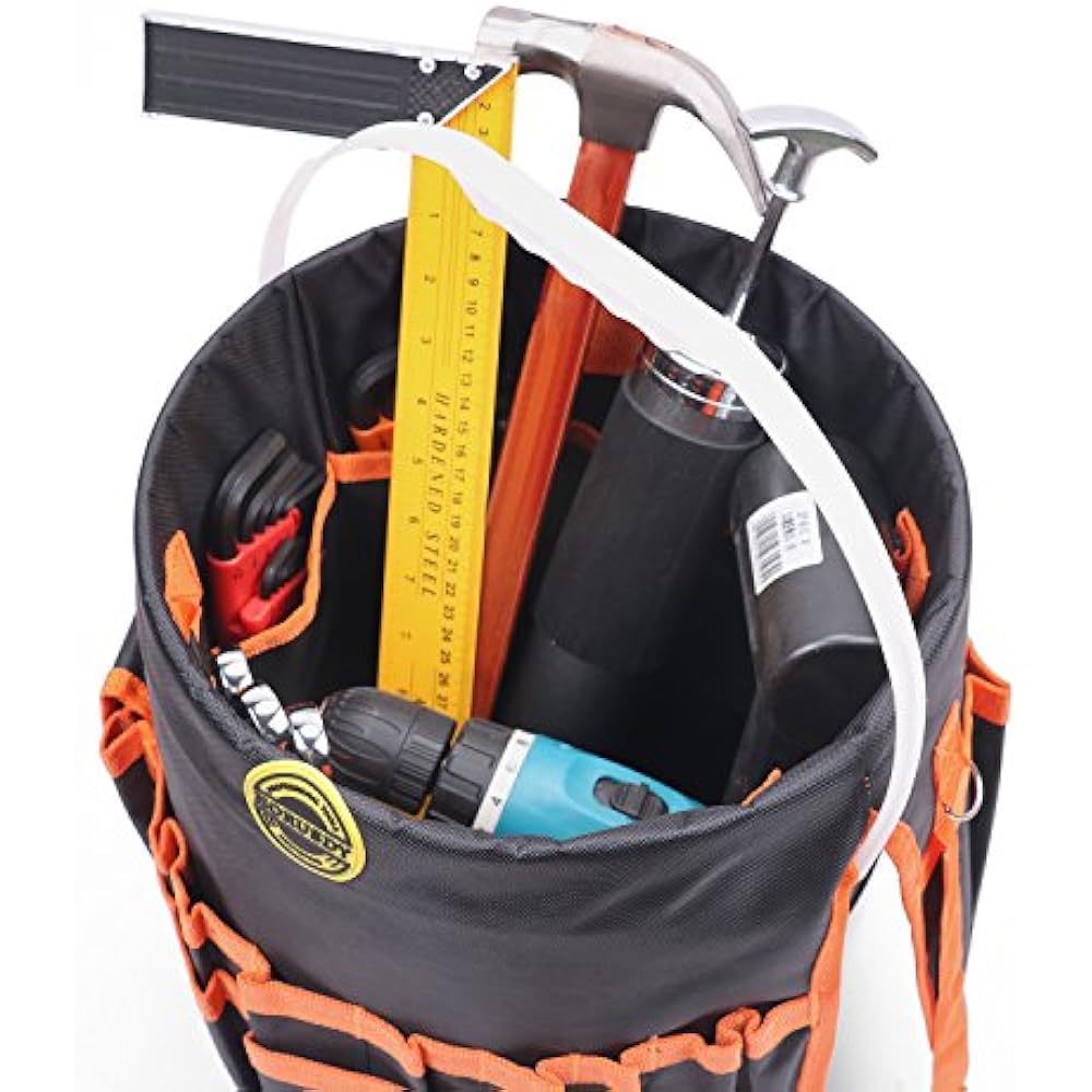 Bucket Tool Organizer, 5 Gallon Bucket, 1680D Polyester, Waterproof