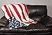 Home Essentials DII Reversible Ultra Plush Sherpa Printed Throw Blanket for Bedroom, Couch, Car, Gift, Dorm, 50 by 60-Inch, USA Flag