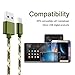 Micro USB Cable,XUZOU 3Pack 10FT Extra Long Nylon Braided Micro USB Charger Cables Android Fast Charger Data Sync Charging Cord for Samsung Galaxy S7 Edge/S6/S5/S4,Note 5/4,HTC,LG,Tablet (Camo Green)