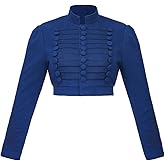 MelangCos Women's Empire Costume Spencer Jacket Regency Crop Redingote Horse Riding Show Coat