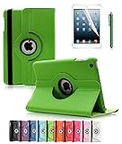 Cineyo 360 Degree Rotating Stand Case Cover for Apple iPad 2/3/4 (Green)
