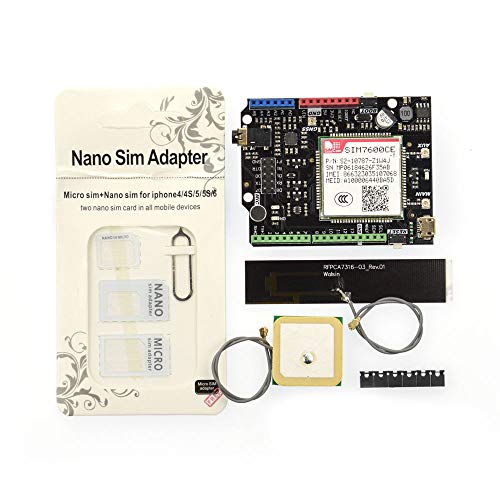 image for DFROBOT SIM7600CE-T 4G(LTE) GPS GSM Arduino Shield with Antenna for Ar