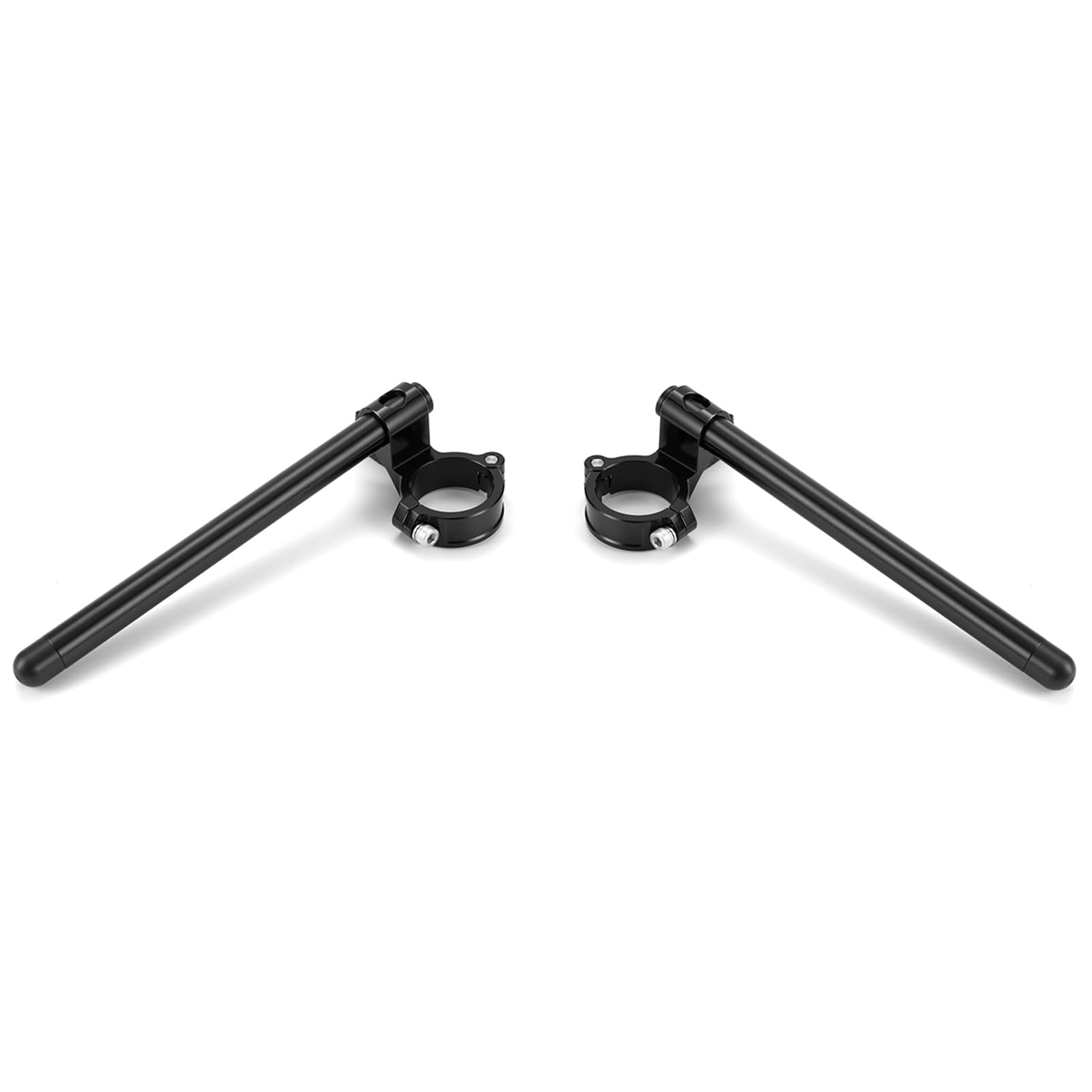 Photo 1 of ?48mm clip ons handlebar 1" riser fit for motorcycle fork tube ?48mm,cafe racer build sport bikes modified clip on bars ? 7/8" CNC aluminum Machined