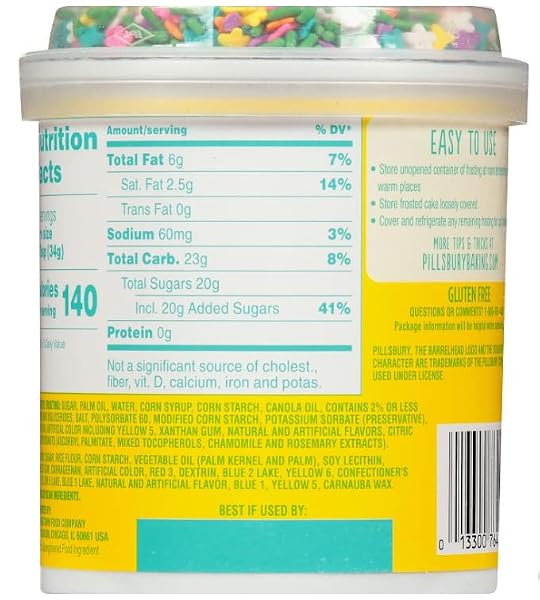 PILLSBURY FUNFETTI FROSTING – GLUTEN-FREE VANILLA FROSTING WITH SPRINKLES FOR CAKE AND CUPCAKES – PERFECT FOR HOLIDAYS, BIRTHDAYS, AND ANY OCCASION – 15.6OZ