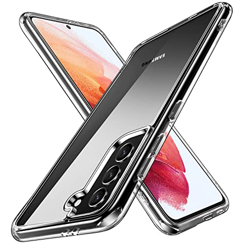 DEERLAMN Clear Phone Case for Samsung Galaxy S21 Plus, Transparent Anti-Scratch Non-Yellowing Ultra Slim Fit Shockproof Drop Protection Phone Cover