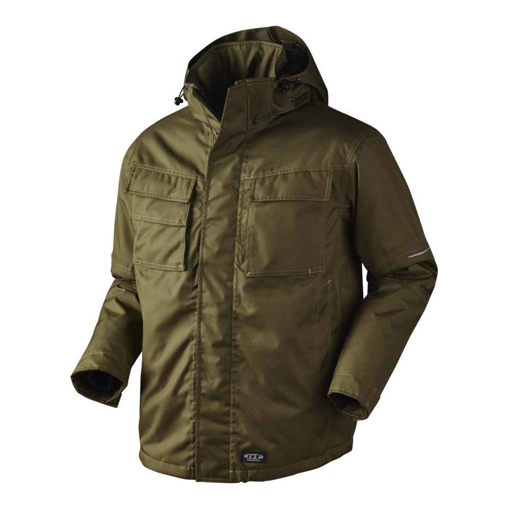 J.A.K. 61531002 Series 6153 100% Polyester with PU Coating High Performance Jacket, Army, M Size