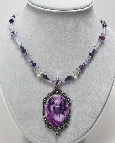 Munro Dragonsite Beautiful Vanities Necklace Thistle Queen (Crystal) -Amy Brown - BV309