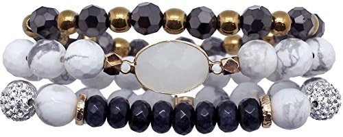 ERIMISH The Marble Series Prosperity Bracelet Stack