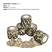 OUTERDO 6 Rolls 14.8x0.16ft Military Camouflage Tape Camo Wrap Outdoor Self-Adhesive Protective Camo Form Non-Woven Fabric Camo Stretch Bandage for Hunting Gun,Firearms,Knives,Flashlight (Green)