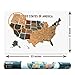 Scratch Off Map of The United States - Fun 'Learn The 50 States' Maps for Kids - USA Oversized Earth Tones Travel Tracker Map - Gift - Where I Have Been Maps - Great at Home Learning Tool