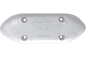 Martyr CMM25, Pleasurecraft M-25 Small Streamlined Bolt-on hull anode, Zinc Alloy