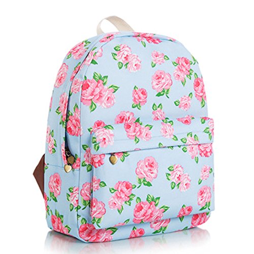 Gazigo Young Girls School Book Backpack [Fit for 14" laptop, iPad, A4 Books]