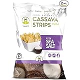 Artisan Tropic Cassava Strips, Sea Salt, Cooked in Sustainable Palm Oil, Paleo Certified, 4.5 Oz, (2 Pack)