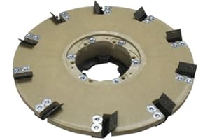 Diamabrush By Malish 92160120210 16-inch Coating/Mastic Removal Tool for Concrete, 25 Grit, Counter Clockwise with NP9200 Clutch Plate and 1.5-inch Riser