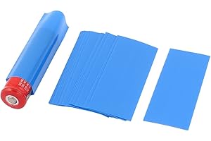 uxcell 20pcs 18.5mm Dia PVC Heat Shrink Tubing Blue for 1 x 18650/18500 Battery