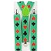 Green Casino Suspenders Party Supplies (Green)