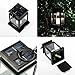 LED Solar Candle Lights, LEAGY 4 Pack - White Light Home House Outdoor Candle Lantern Solar Powered Landscape Umbrella Tree Lantern Lamp