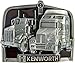 PDTXCLS Yasirona XGATML TANGDIAABBCC TOMENGBEI Kenworth Die Cast Pewter Finish Belt Buckle with Red Enamel