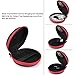 New Bee Headphone Headset Earphone Case High-end EVA Portable Protective Multipurpose Travel Holder Zipper Enclosure Storage Bag Case for Earphone Headset Earbuds Cable Key-Black(1-Pack)