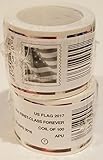 200 Forever Stamps - 2 Sealed Rolls of U.S. Flag Forever Stamps