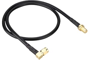 SMA Cable,SMA Connector,SMA Female to Male Cable,50cm Antenna Extension Cable,SMA Coaxial Cable for Antenna GSM DAB+ Car Radi