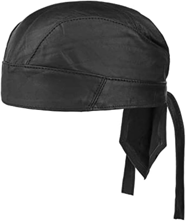 leather skull caps for men