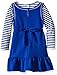 Youngland Girls' Toddler Girls' Texture Knit Sleeveless Jumper and Tights Dress