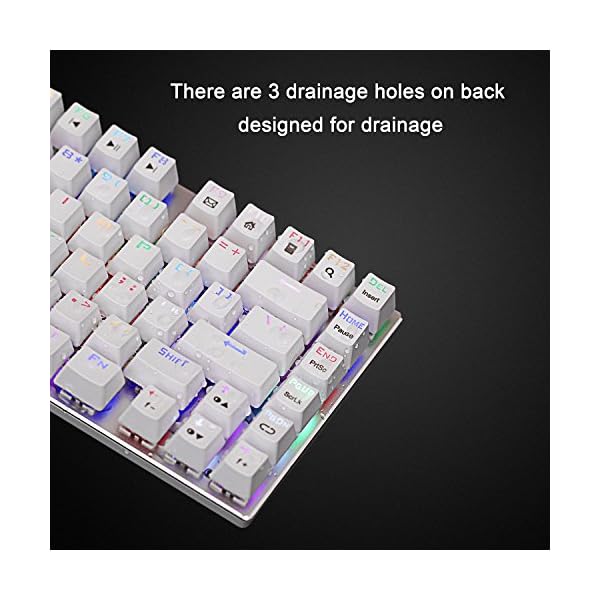 EYooso 60 Mechanical Gaming Keyboard for Office and Games, RGB Backlit