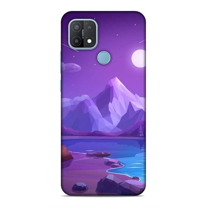 UnboxJoy Oppo A15 Mobile Case Cover Printed with Night Scenery Amazon