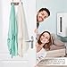 ToiletTree Products Bamboo Stainless Steel Over-The-Door Towel Hooks - Durable Coat, Clothes, and Towel Rack to Use in The Bathroom, Laundry Room, and Closet - 3 Hooks