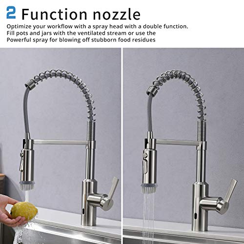 AIMADI Touchless Kitchen Faucet, Automatic Motion Sensor Single Handle