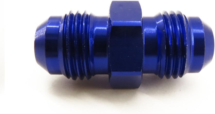 AN -6 AN6 Straight male coupler alloy blue