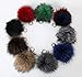 vogueearth Real Large Fur Ball Pompoms Mobile Strap Keychain Bag Purse Charm