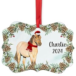Bay Miniature Horse Christmas Ornament 2024