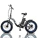 ECOTRIC Electric Bicycle 20″ Fat Tire Alloy Frame Ebike 500W Gear Rear Motor 36V/12.5AH Removable Lithium Battery LED Display (Black)thumb 2