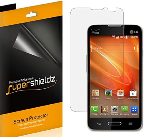 [6-Pack] Supershieldz for LG Optimus Exceed 2 Screen Protector, Anti-Bubble High Definition Clear Shield + Lifetime Replacements Warranty