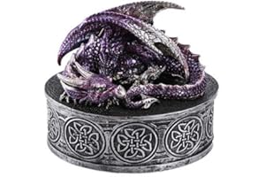 Pacific Giftware Medieval Fantasy Mythical Dragon Lidded Treasure Trinket Box
